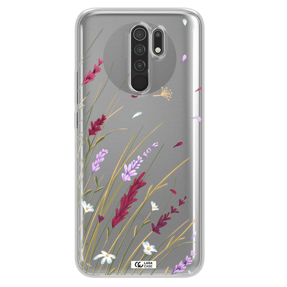 Long Grass Flower Xiaomi Redmi 9 Clear TPU Case