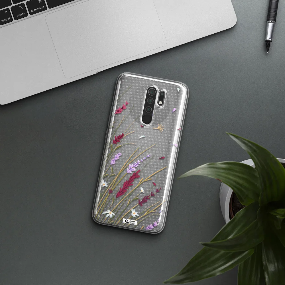 Long Grass Flower Xiaomi Redmi 9 Clear TPU Case