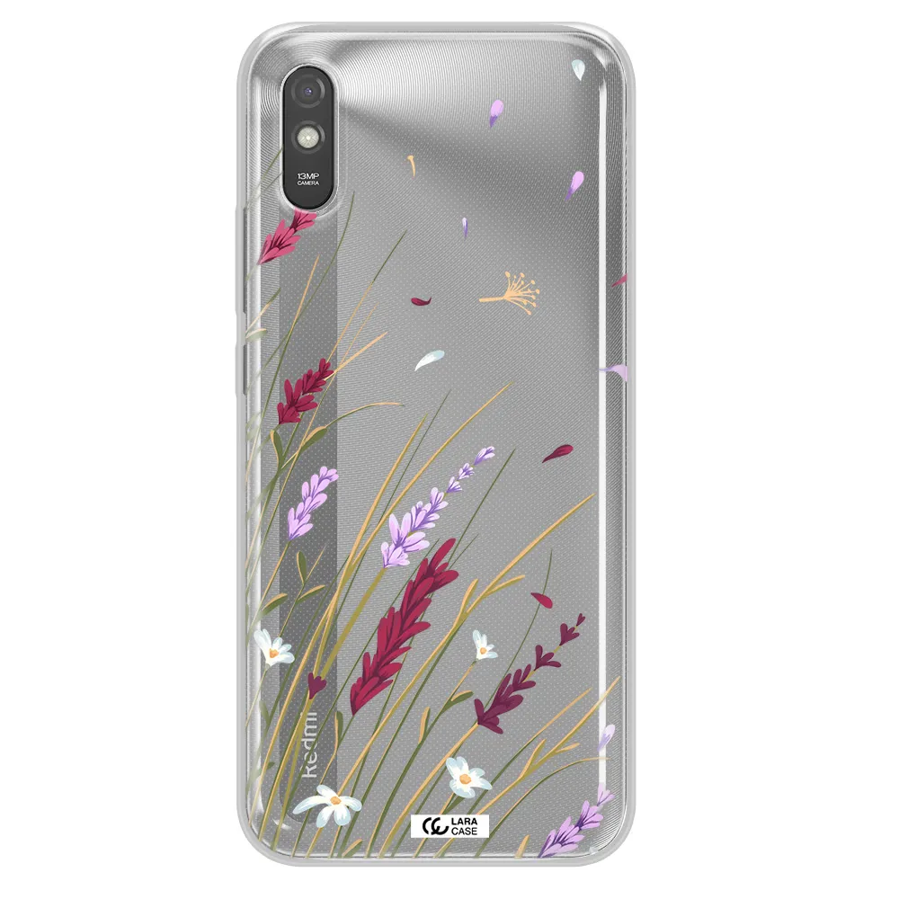 Long Grass Flower Xiaomi Redmi 9A Clear TPU Case