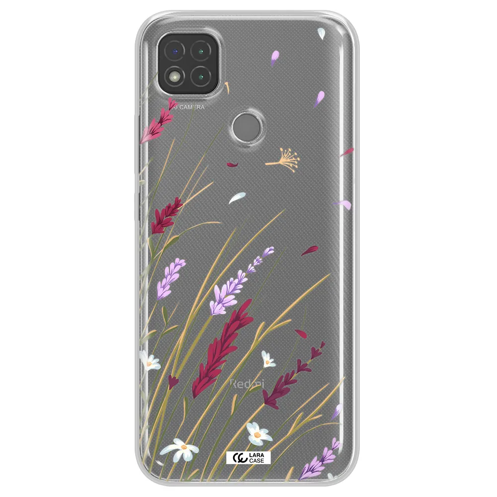 Long Grass Flower Xiaomi Redmi 9C Clear TPU Case