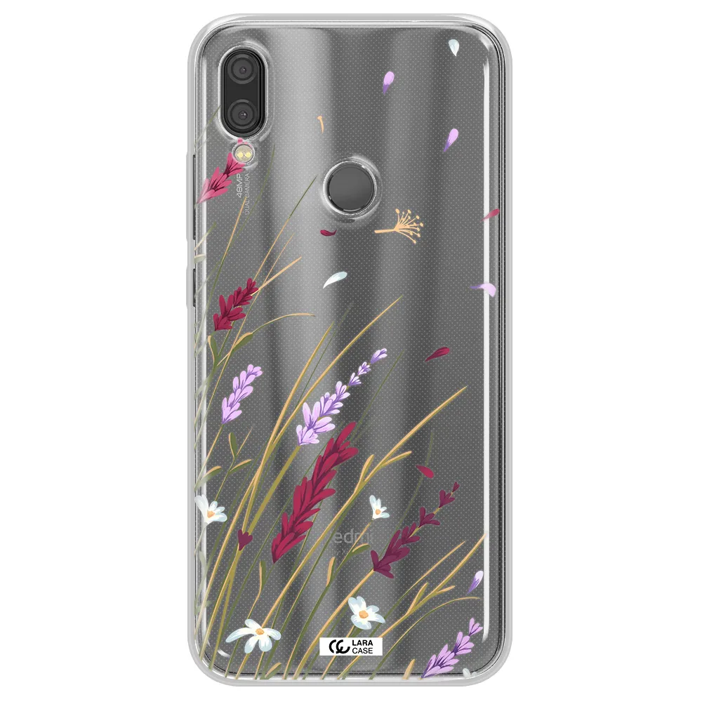 Long Grass Flower Xiaomi Redmi Note 7 Clear TPU Case