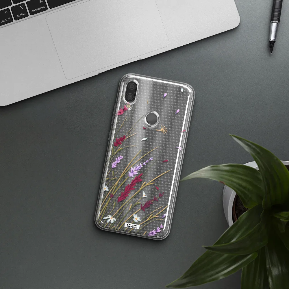 Long Grass Flower Xiaomi Redmi Note 7 Clear TPU Case