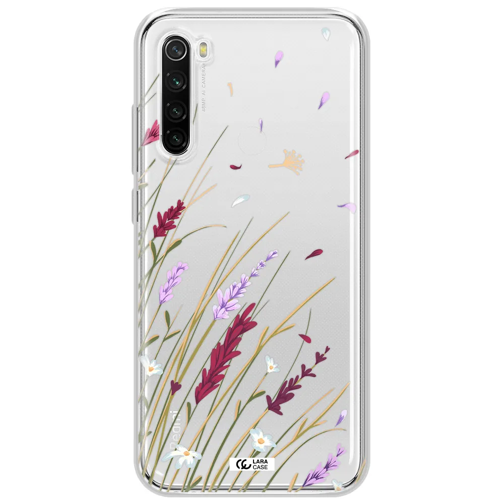 Long Grass Flower Xiaomi Redmi Note 8T Clear Tpu Case