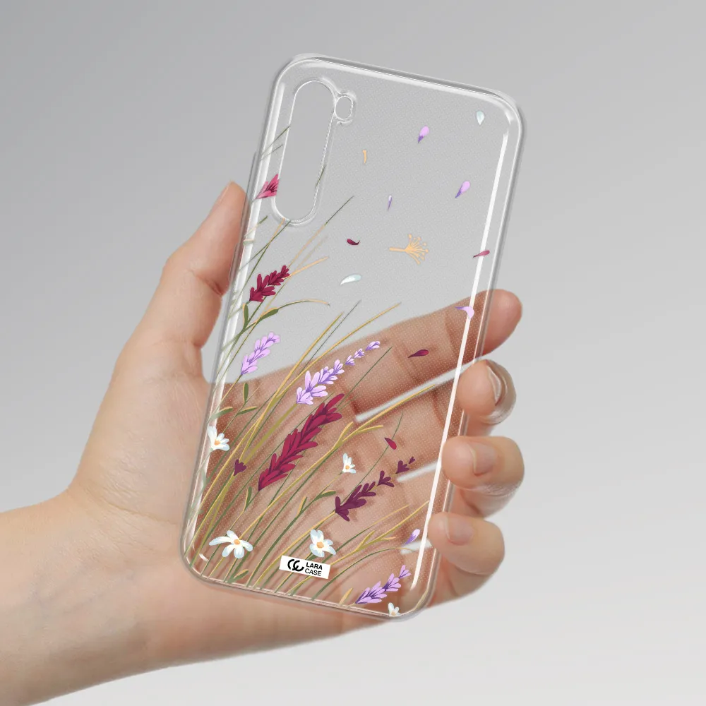 Long Grass Flower Xiaomi Redmi Note 8T Clear Tpu Case