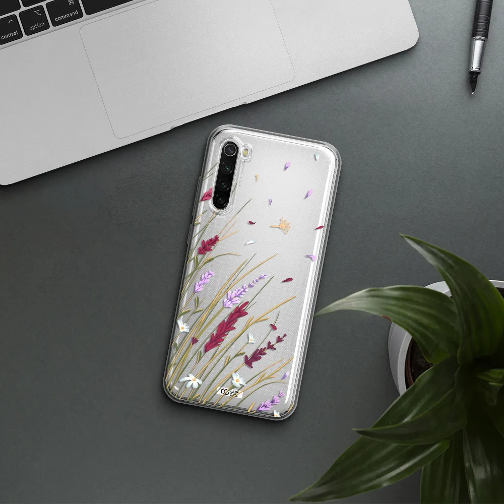 Long Grass Flower Xiaomi Redmi Note 8T Clear Tpu Case