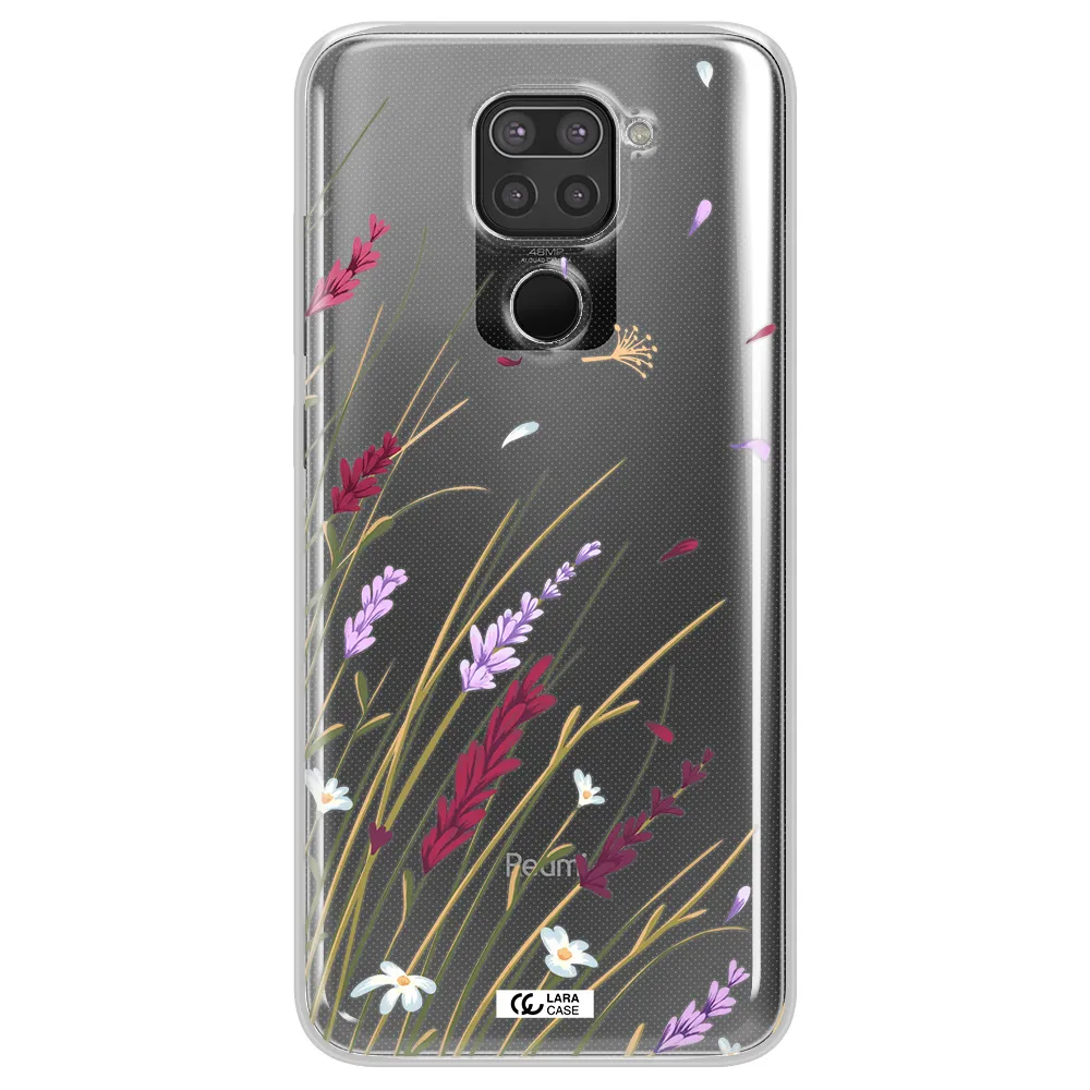 Long Grass Flower Xiaomi Redmi Note 9 Clear TPU Case