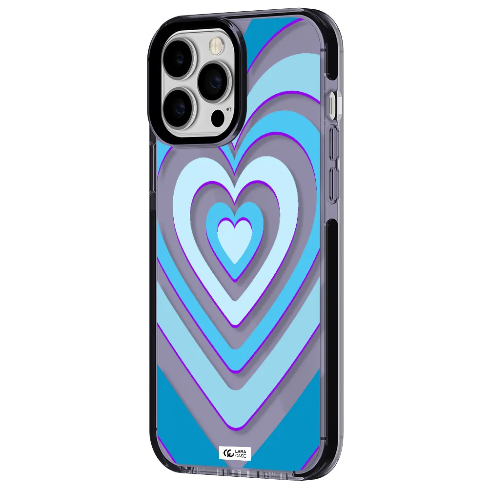 Blue Heart Apple iPhone 13 Pro Max impact Lilac Case