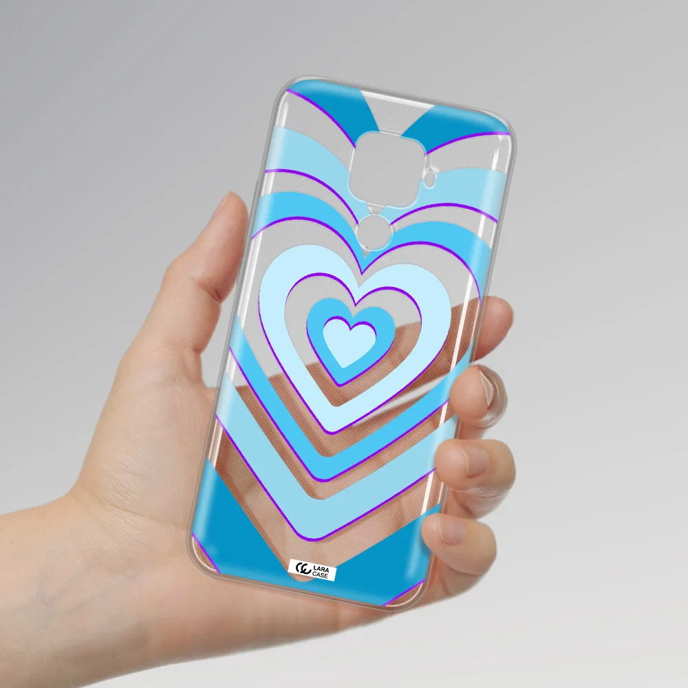 Blue Heart Huawei Mate 30 Lite Clear TPU Case