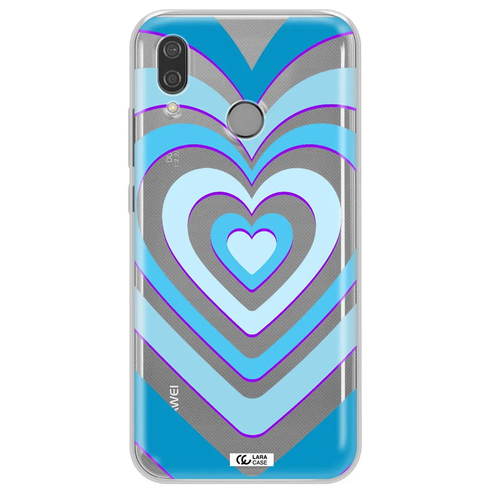Blue Heart Huawei P20 Lite Clear TPU Case