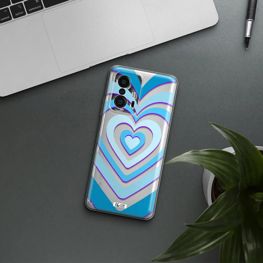 Blue Heart Xiaomi 11T Clear Tpu Case