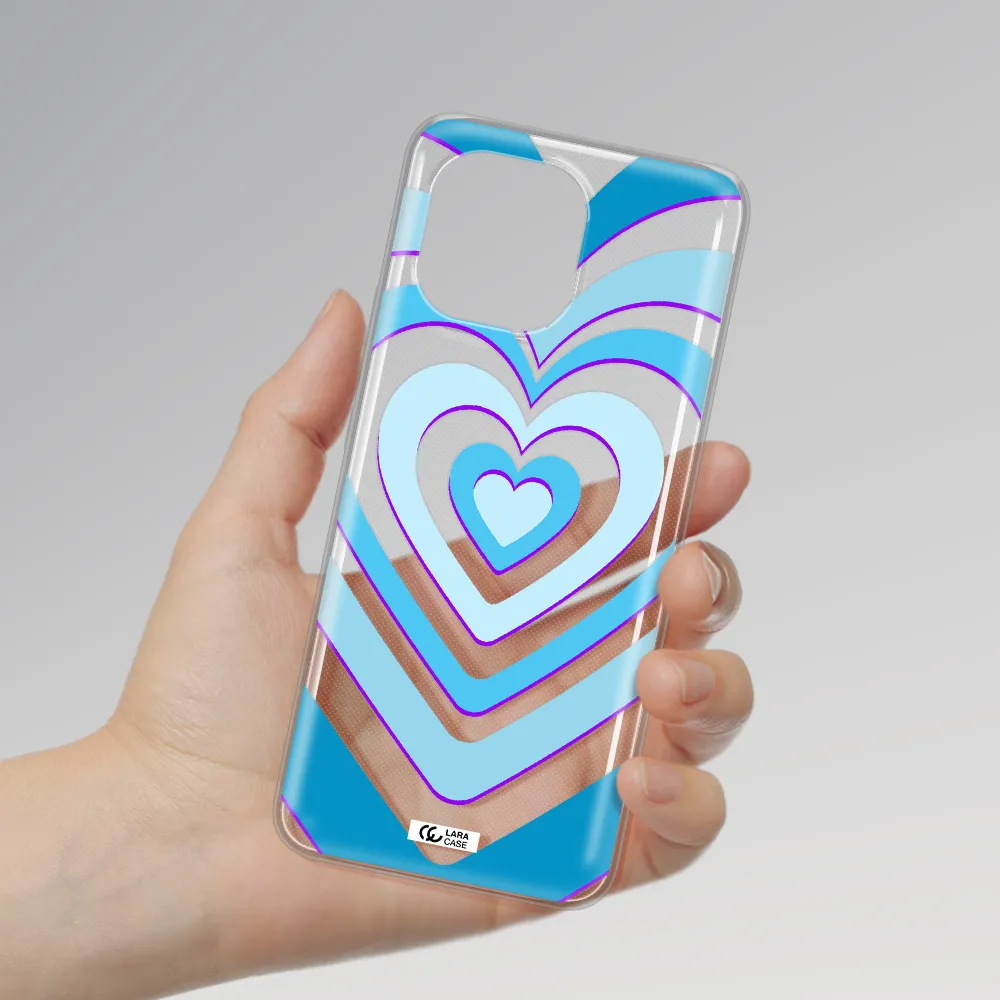 Blue Heart Xiaomi Mi 11 Clear TPU Case
