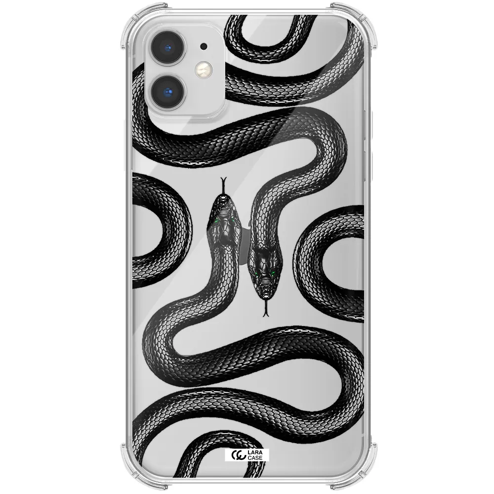 Black Snake Apple iPhone 11 Clear PC Case
