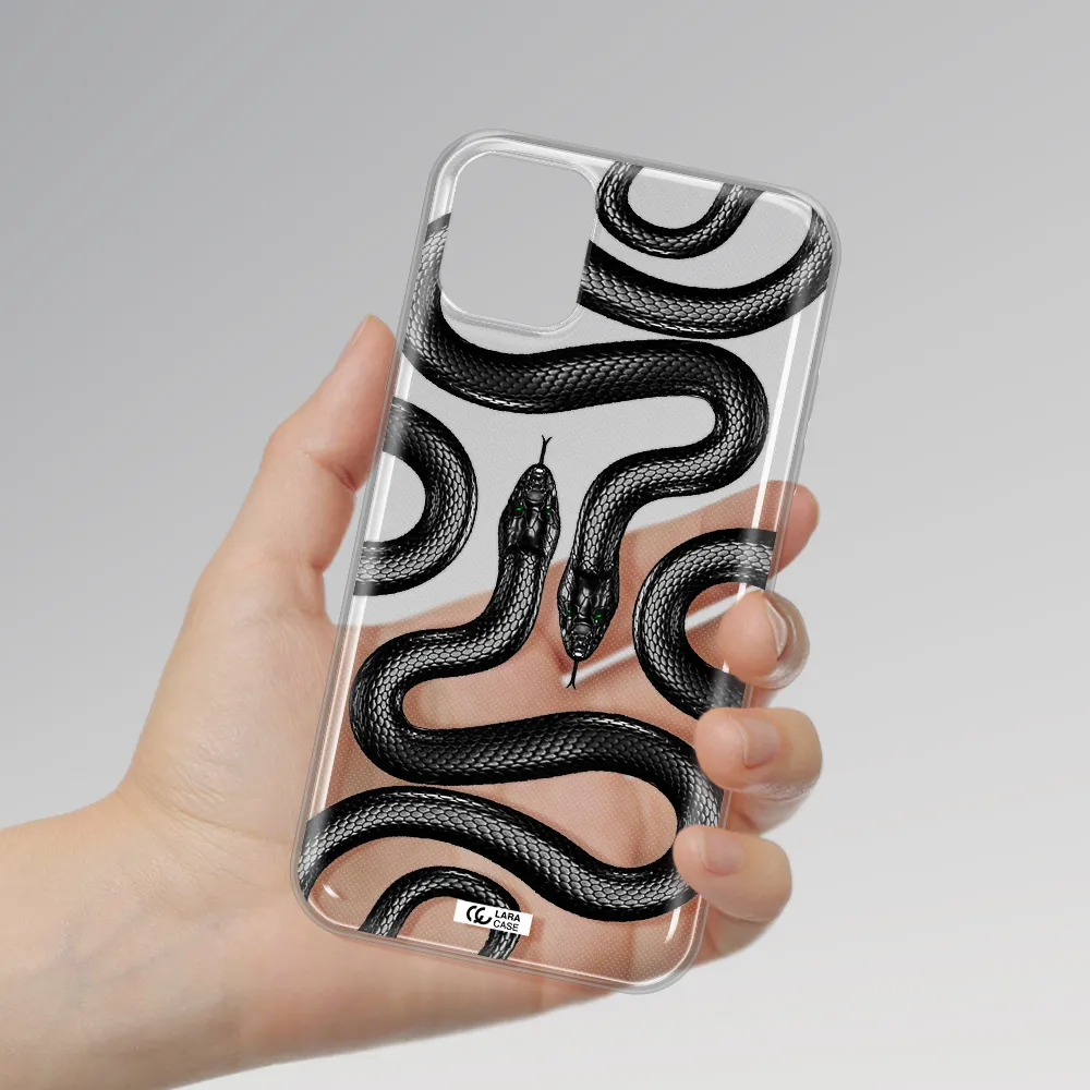 Black Snake Apple iPhone 11 Clear TPU Case