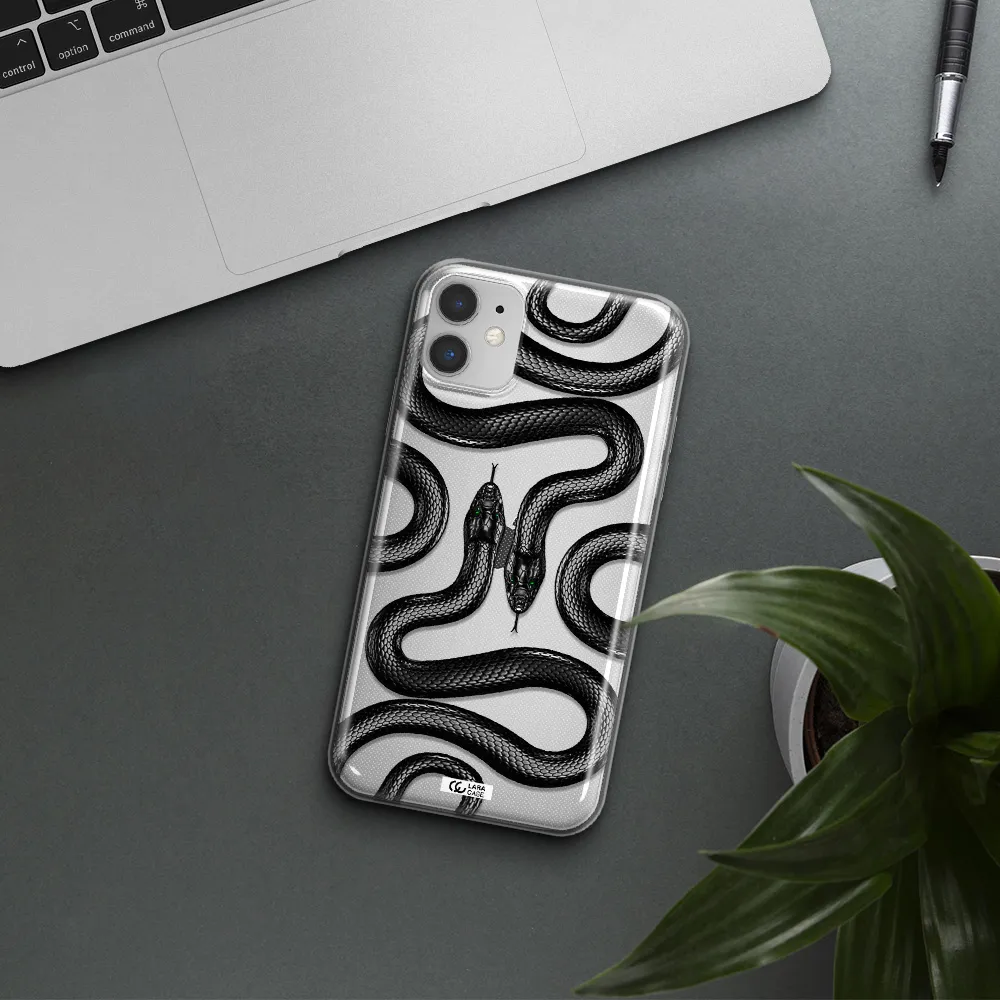 Black Snake Apple iPhone 11 Clear TPU Case