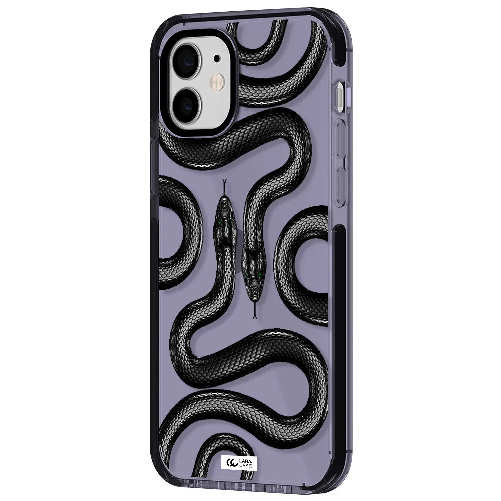 Black Snake Apple iPhone 11 impact Lilac Case