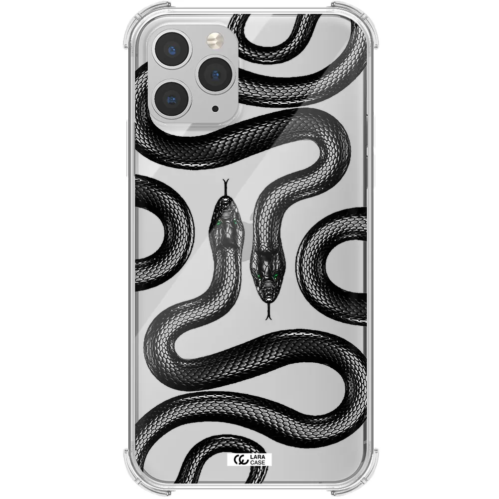 Black Snake Apple iPhone 11 pro Clear PC Case