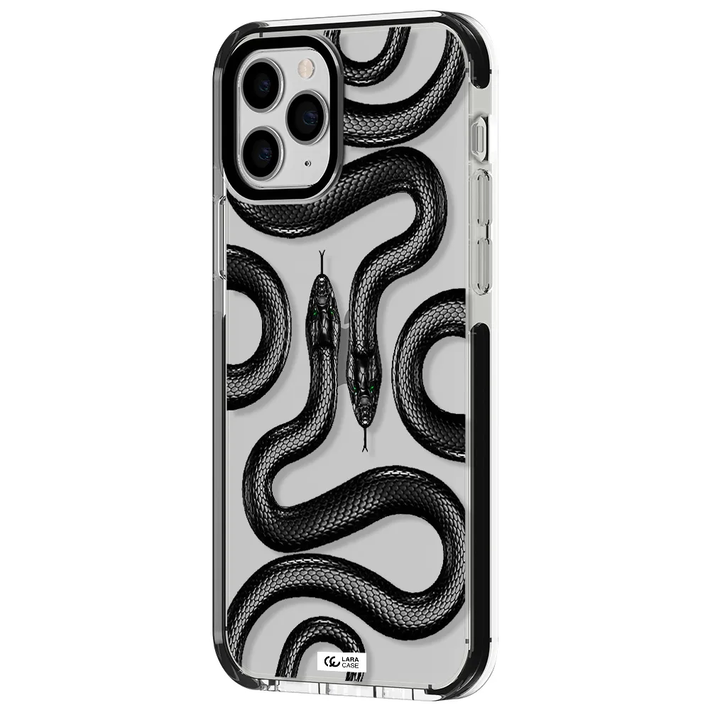 Black Snake Apple iPhone 11 pro impact black border Case