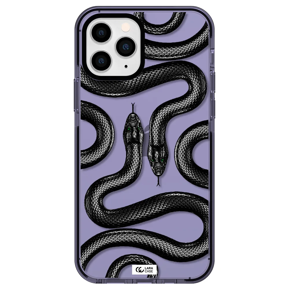 Black Snake Apple iPhone 11 pro impact Lilac Case