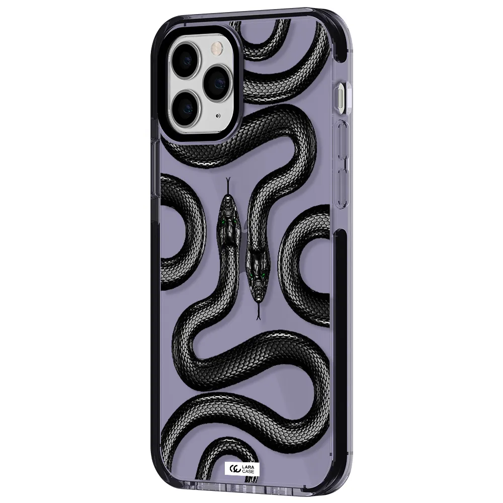 Black Snake Apple iPhone 11 pro impact Lilac Case