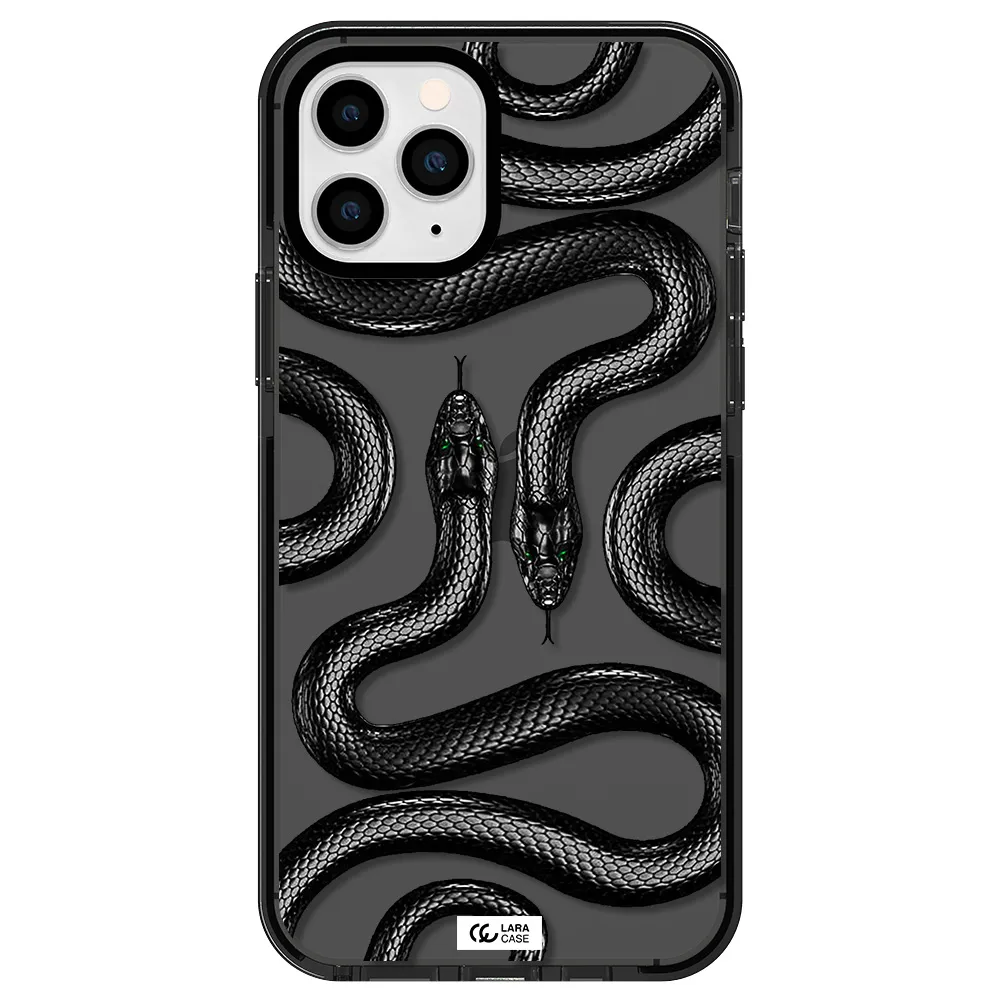 Black Snake Apple iPhone 11 pro impact Smoke Black Case