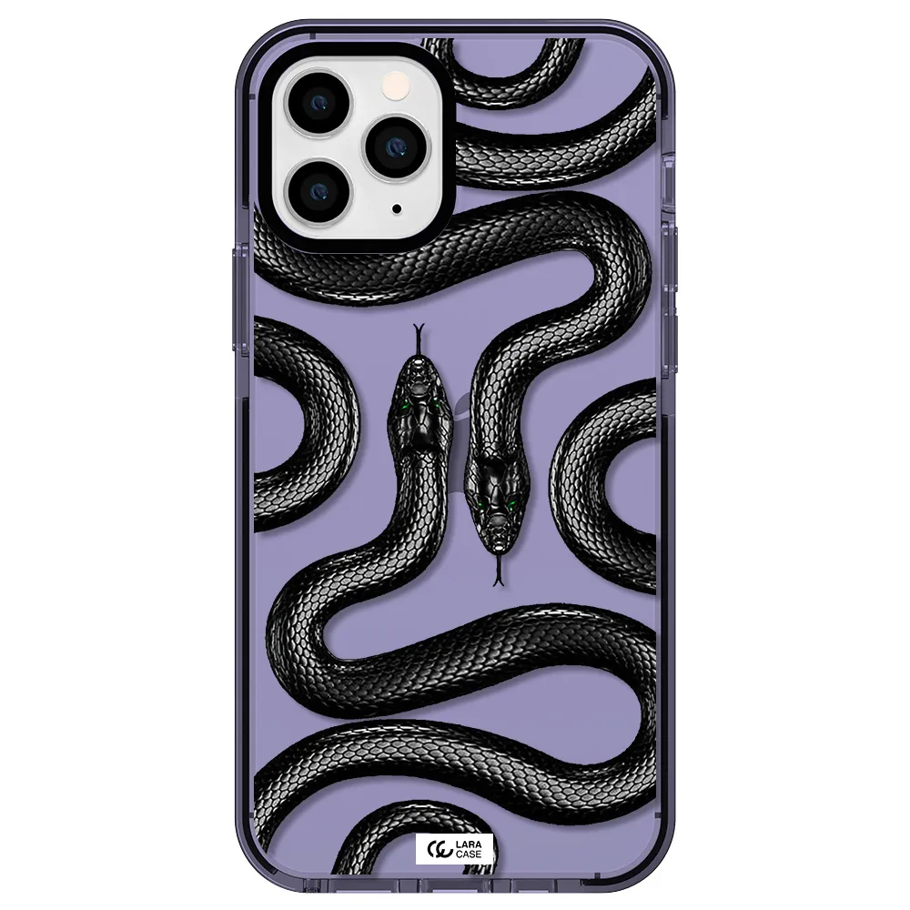 Black Snake Apple iPhone 11 pro max impact Lilac Case