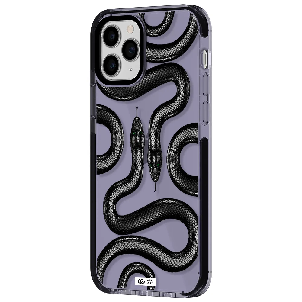 Black Snake Apple iPhone 11 pro max impact Lilac Case
