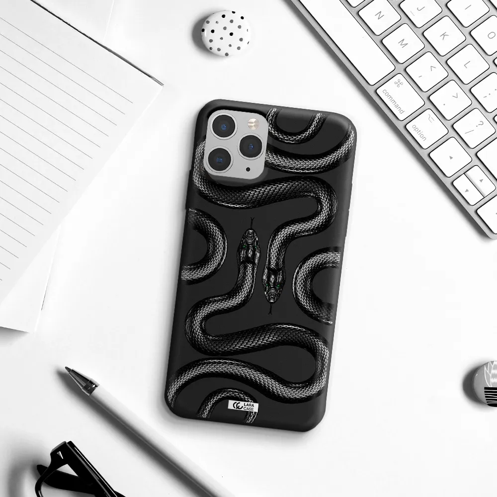 Black Snake Apple iPhone 11 pro max Silicone black Case