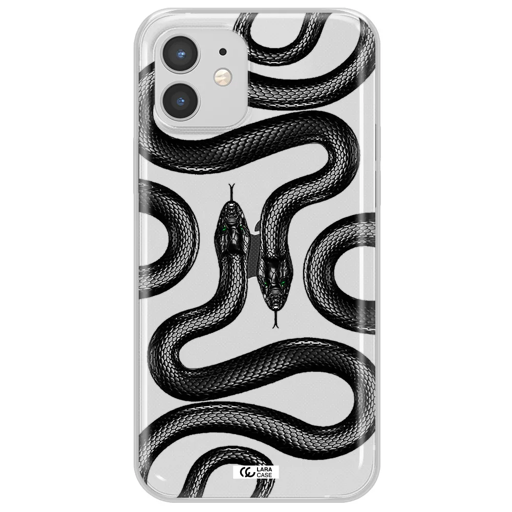 Black Snake Apple iPhone 12 mini Clear TPU Case