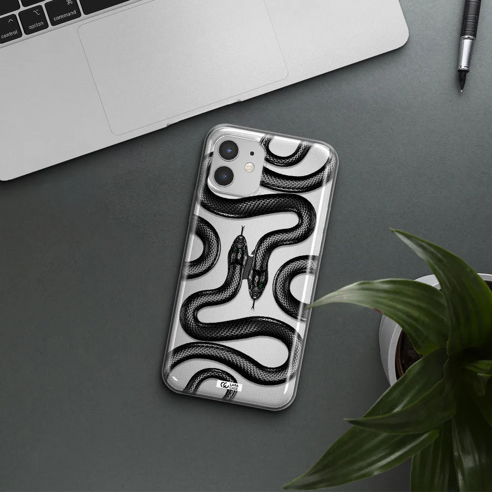 Black Snake Apple iPhone 12 mini Clear TPU Case