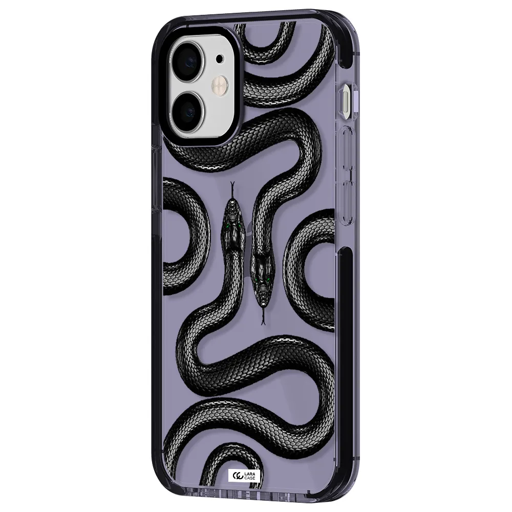 Black Snake Apple iPhone 12 mini impact Lilac Case
