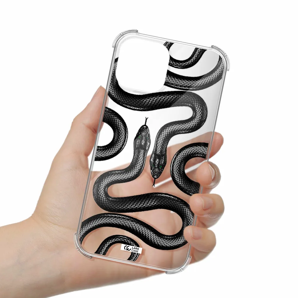 Black Snake Apple iPhone 13 Clear PC Case