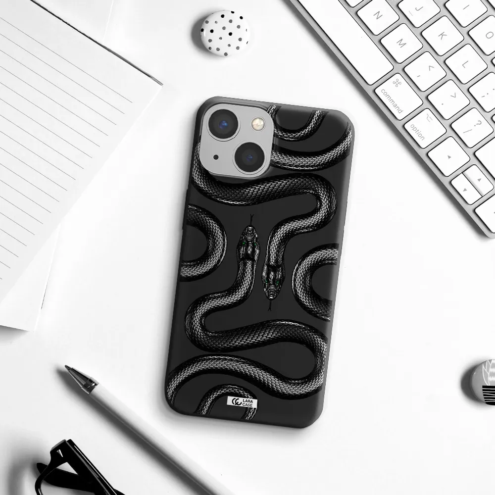 Black Snake Apple iPhone 13 mini Silicone black Case