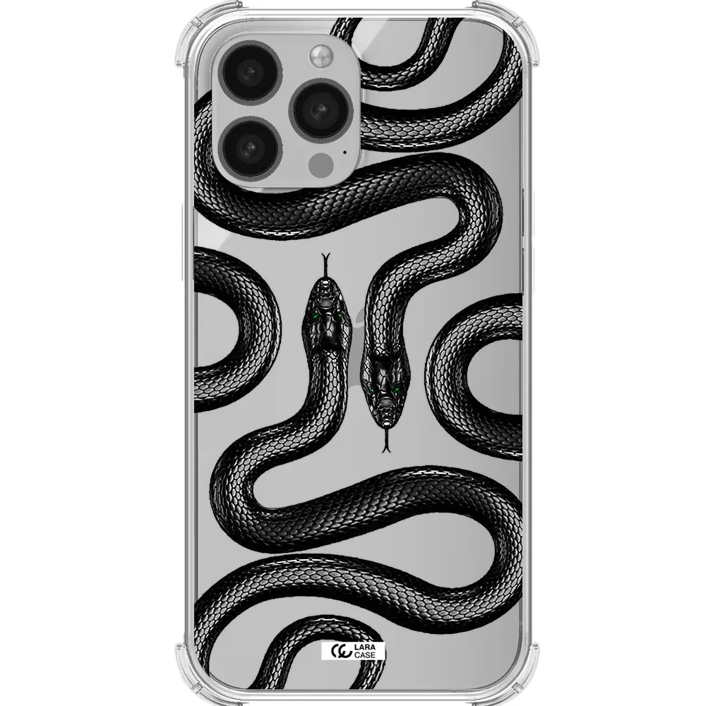 Black Snake Apple iPhone 13 Pro Clear PC Case
