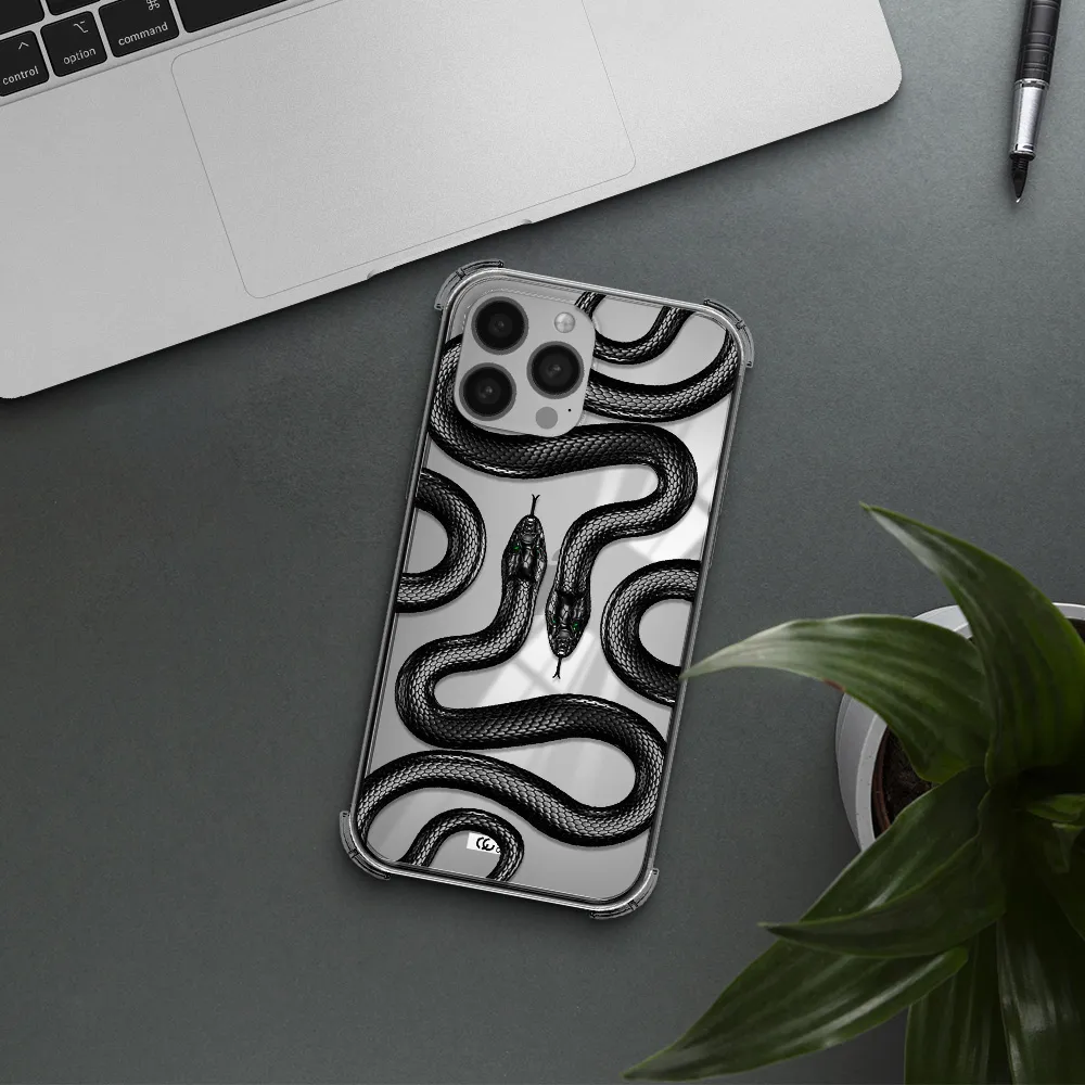 Black Snake Apple iPhone 13 Pro Clear PC Case