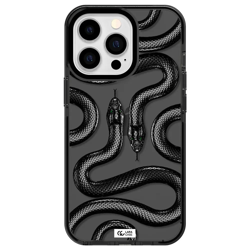 Black Snake Apple iPhone 13 Pro impact Smoke Black Case