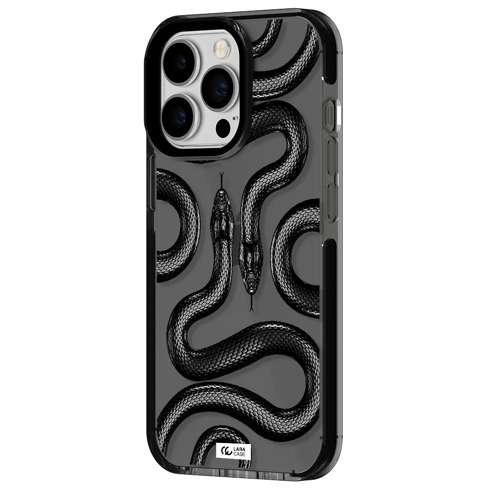 Black Snake Apple iPhone 13 Pro impact Smoke Black Case