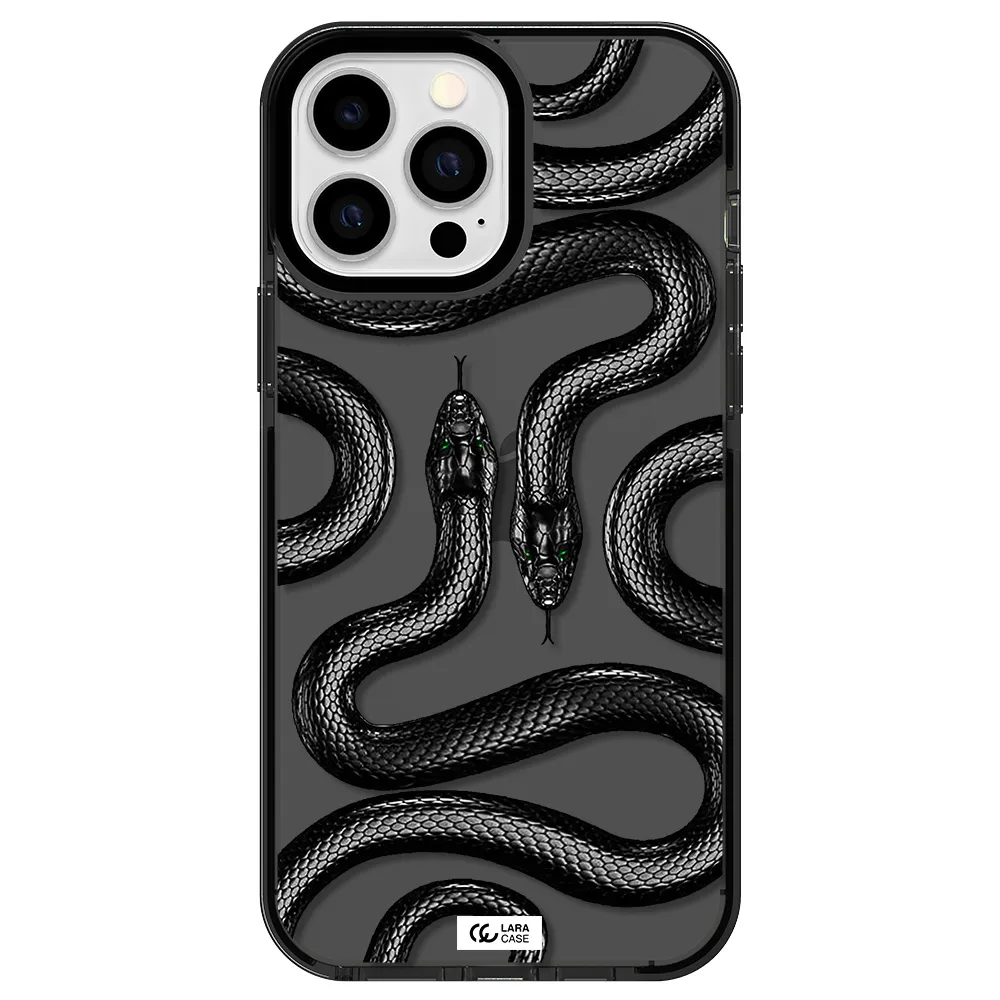 Black Snake Apple iPhone 13 Pro Max impact Smoke Black Case