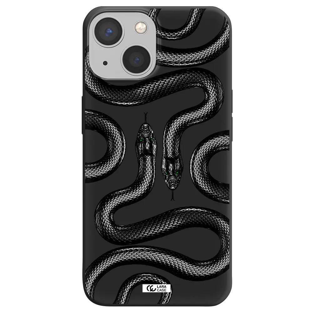 Black Snake Apple iPhone 13 Silicone black Case