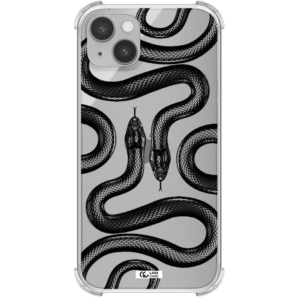 Black Snake Apple iPhone 14 Clear PC Case