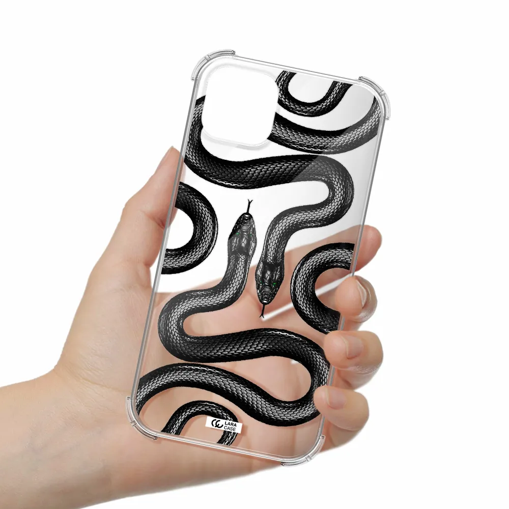 Black Snake Apple iPhone 14 plus Clear PC Case