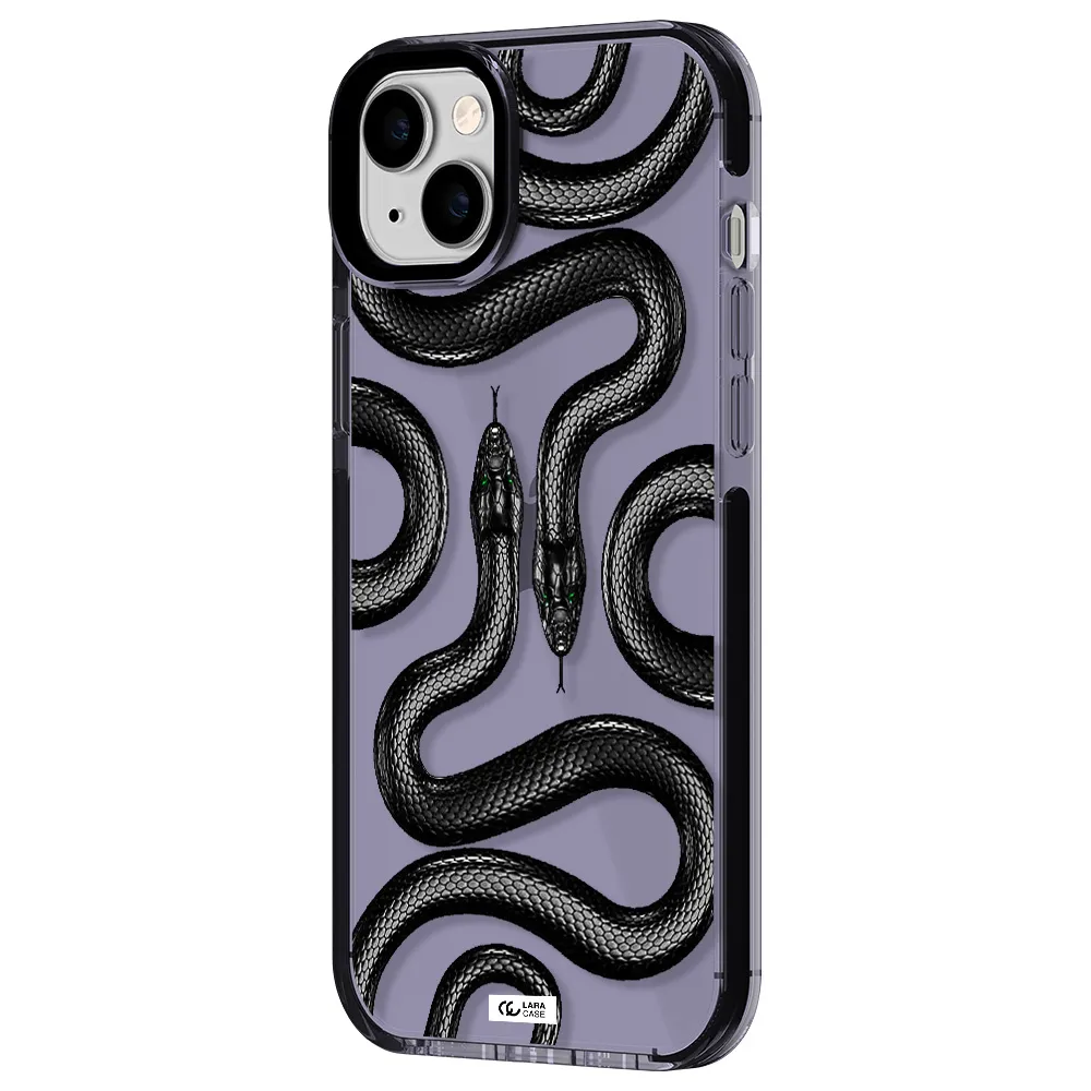 Black Snake Apple iPhone 14 plus impact Lilac Case