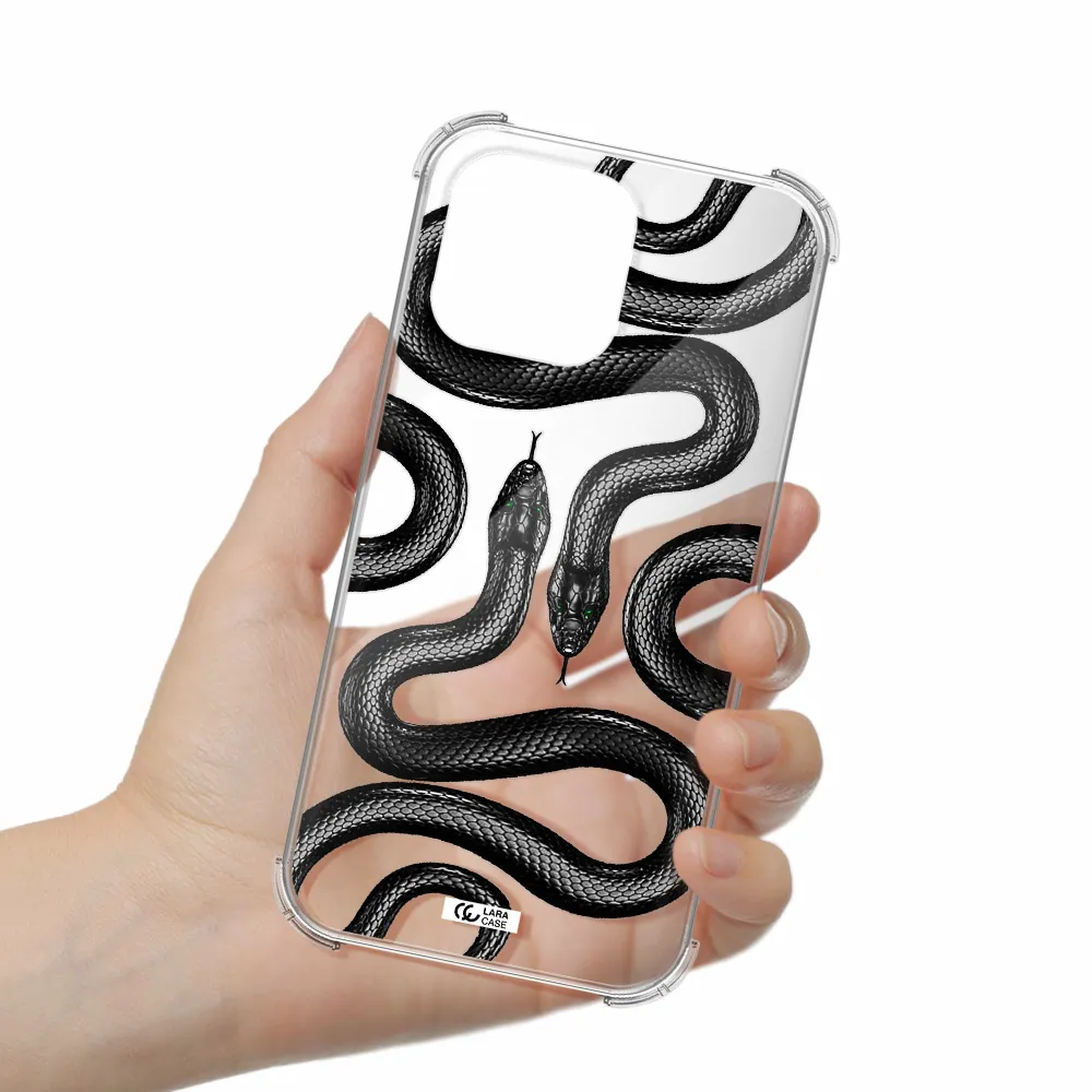 Black Snake Apple iPhone 14 pro Clear PC Case
