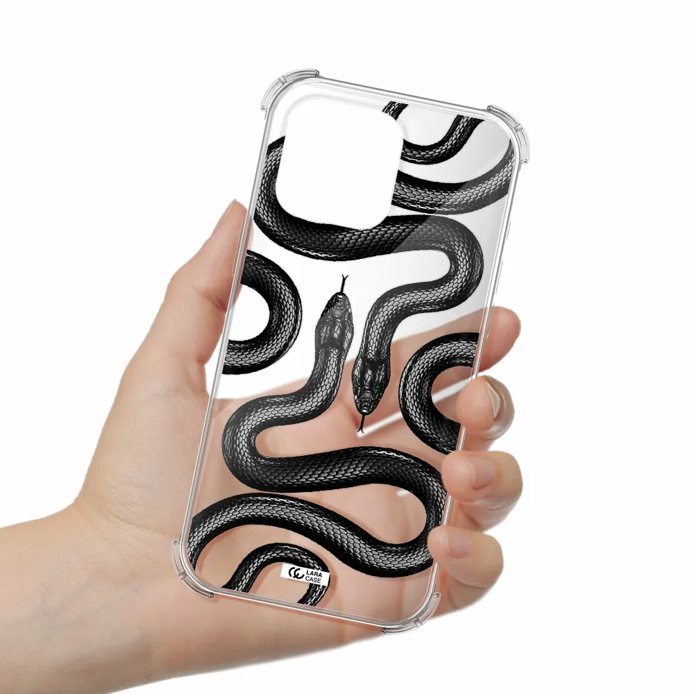 Black Snake Apple Iphone 16 Pro Max Clear Pc Case