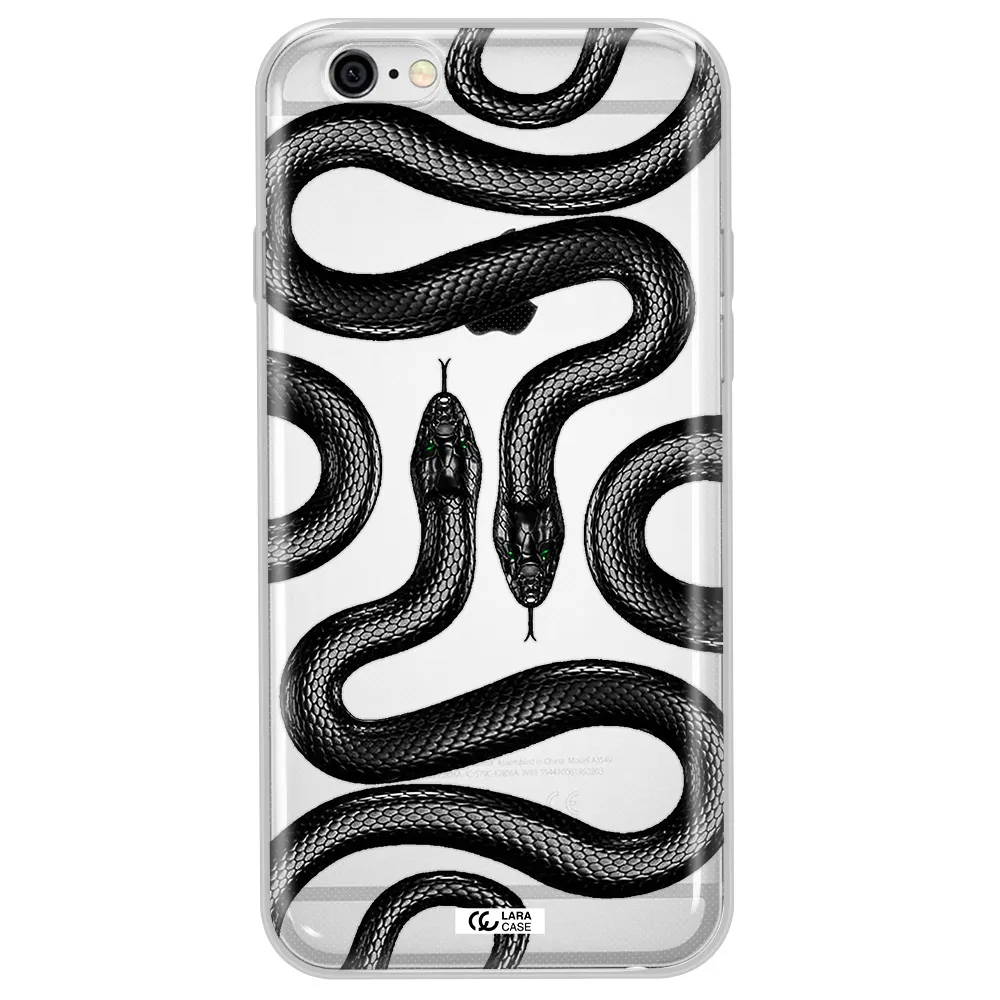 Black Snake Apple iPhone 6 Clear TPU Case