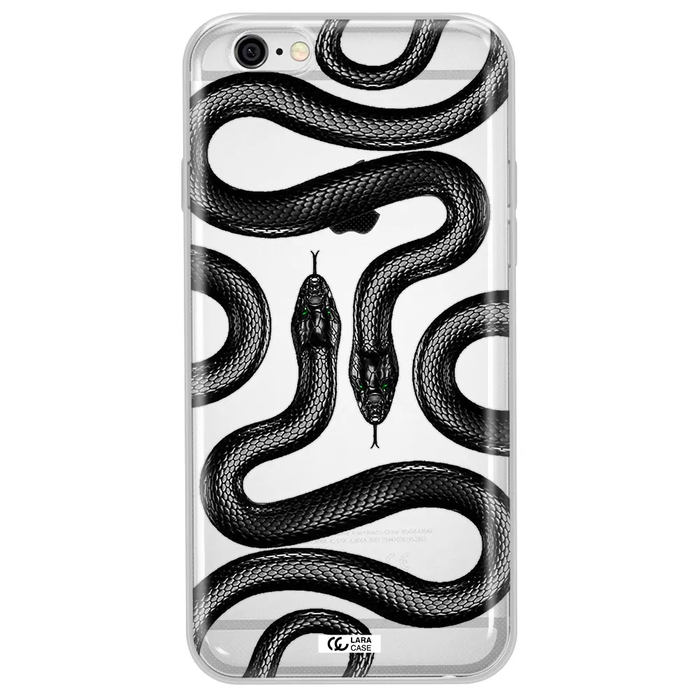 Black Snake Apple iPhone 6 plus Clear TPU Case