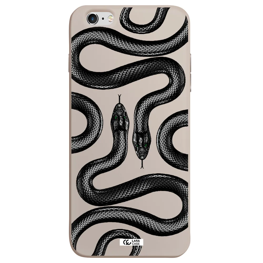 Black Snake Apple iPhone 6 s plus Silicone Stone Case