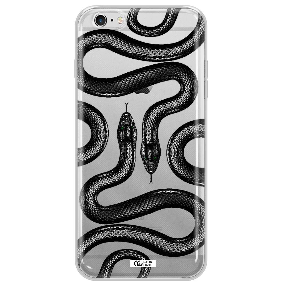 Black Snake Apple iPhone 6S Clear TPU Case