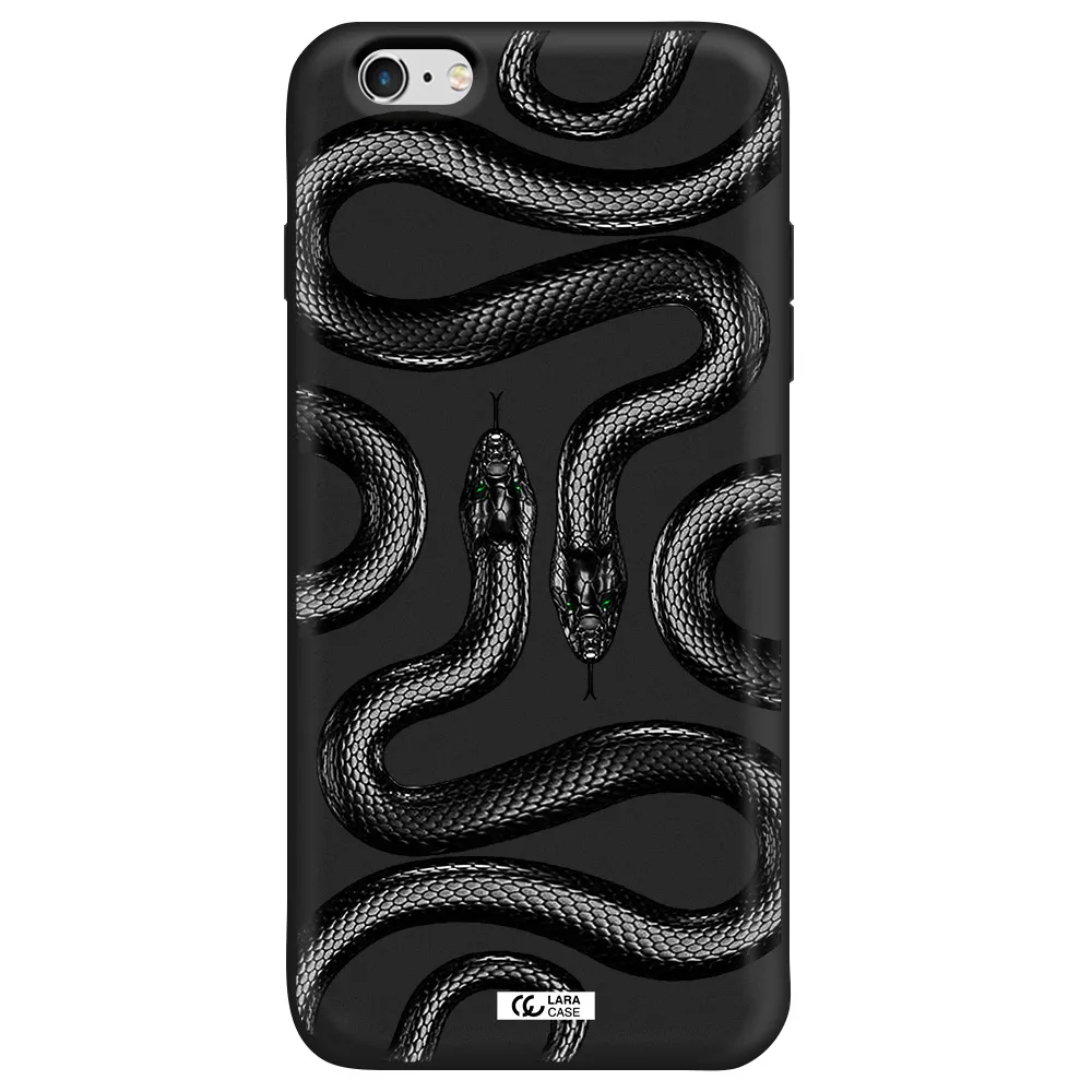 Black Snake Apple iPhone 6S Silicone black Case