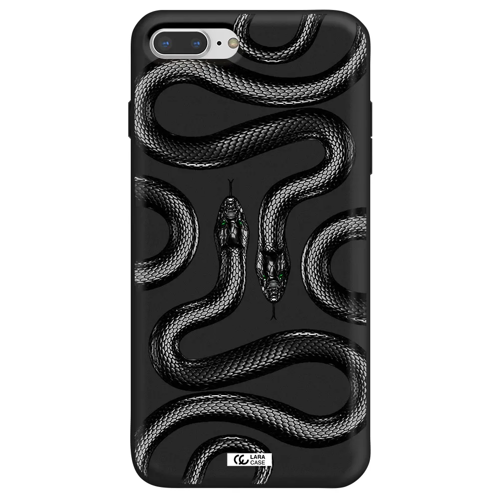 Black Snake Apple iPhone 7 plus Silicone black Case