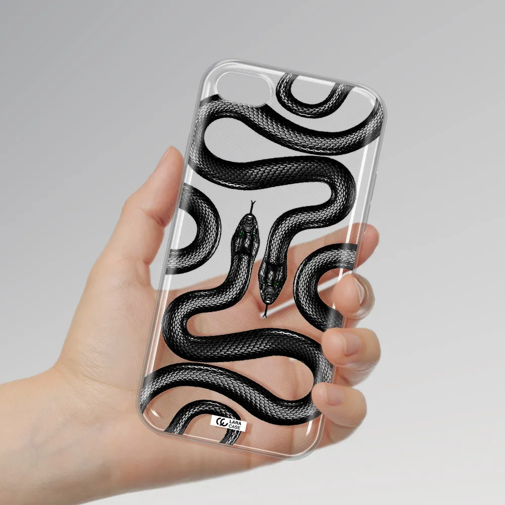Black Snake Apple iPhone 8 Clear TPU Case
